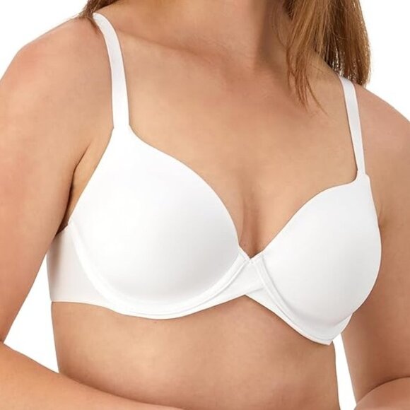 Maidenform One Fab Fit Demi Underwire T-Shirt Bra 36A White DM7543 NWT - Picture 1 of 9